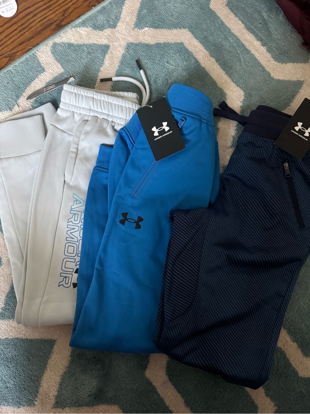 Under Armour Kids Blue & Navy & White Jogger Bundle